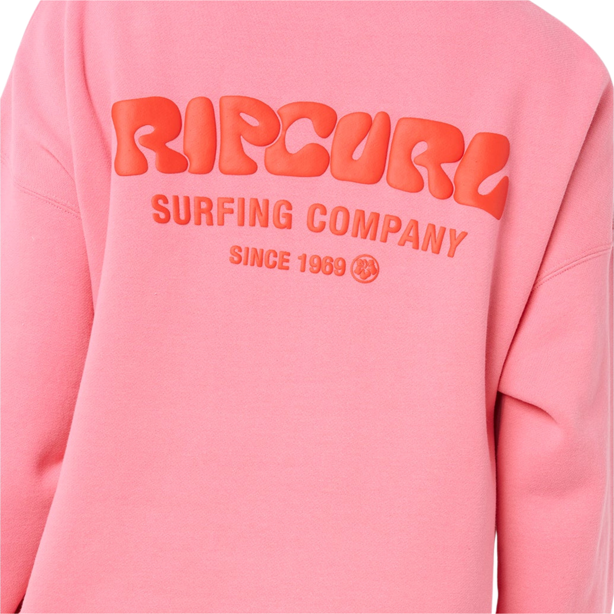 2026 Rip Curl Womens Surf Puff 1/4 Zip Crew Fleece 07WWFL - Pink